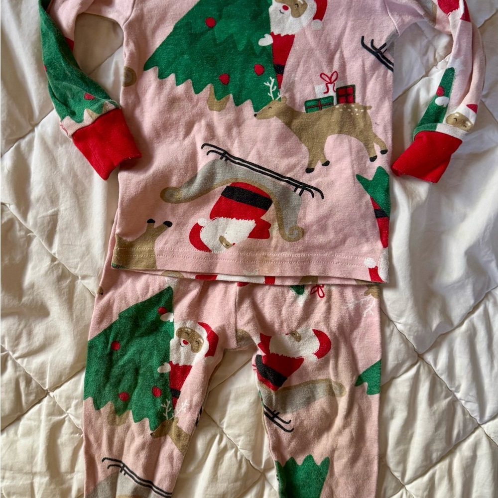 Carter's Pink and Green Kids Pajama Set